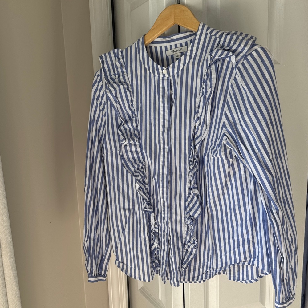 Blue Striped Women’s Blouse